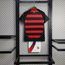 Kit Infantil Flamengo I Home 25/26 Adidas - Vermelho e preto