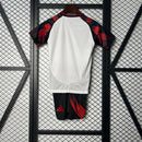Conjunto Infantil Flamengo Away II 25/26 - Branco, Vermelho e preto