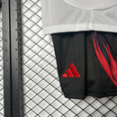 Conjunto Infantil Flamengo Away II 25/26 - Branco, Vermelho e preto