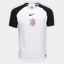 Camisa 1 Corinthians Home 25/26 Torcedor Masculina - Branca e preta