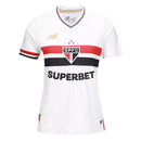 Camisa 1 São Paulo I Home 25/26 New Balance Torcedor Feminina - Branca